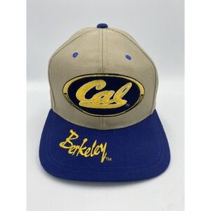 Vintage 90's Cap Boy Cal Berkeley Bears Wool Blend SnapBack Hat Cap Script RARE